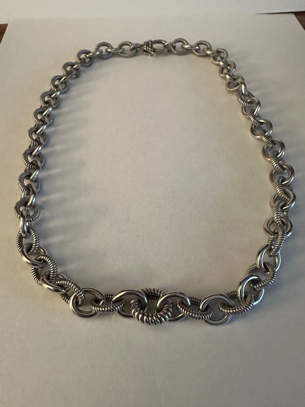 Judith Ripka 925 Sterling Silver Heavy Rolo Link Chain Necklace - Picture 2 of 6